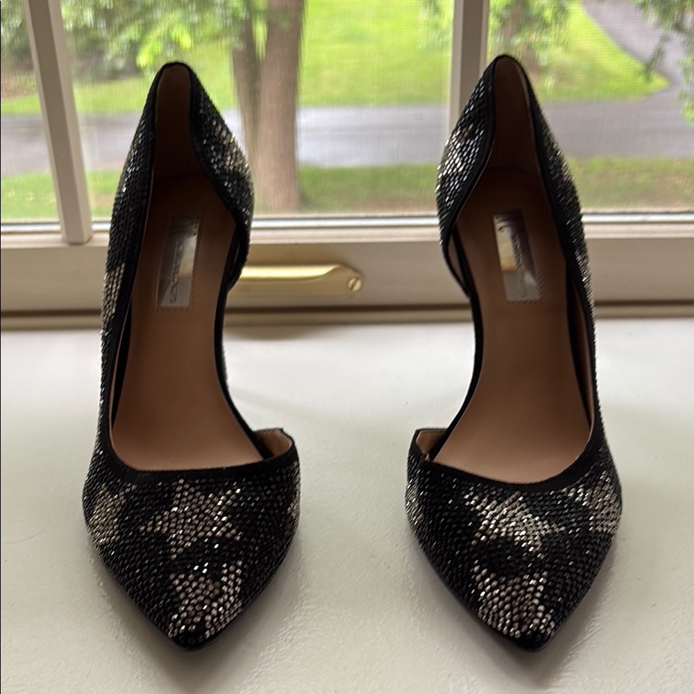 INC International Concepts Star Pattern Sparkle Heels